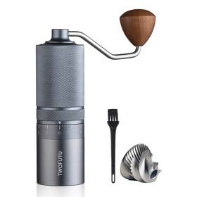 Twofutu 705735194979 Manual Coffee Grinder With External Adjustable Stainless Steel Reticulate Pat