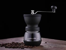 Twofutu 705735195037 Manual Coffee Grinder With Adjustable Settings Portable Conical Burr