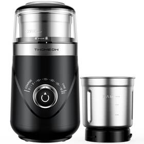 Cg638b-2504 Twomeow Electric Coffee Grinder With Timing Knob Quiet High-speed