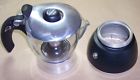 U-a1 Bialetti Mukka Express Vetro Glass Aluminum Espresso Cappuccino Coffee Maker
