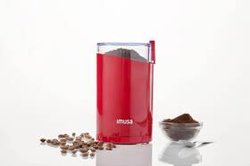 Gau-80335 Usa 3oz Red Electric Coffee And Spice One Touch Push-button Control Grinder