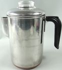Vintage Clad Copper Coffee Stove Ware 1940s Revere Percolator Top Pot Maker