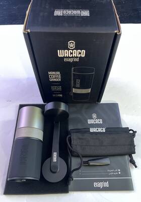 Wacaco 897066230818 Exagrind Manual Coffee Grinder Stainless Steel Used Excellent Condition