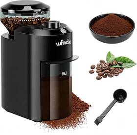 Wancle 744110472004 Pro Electric Burr Coffee Grinder Adjustable With 28 Grind Settings For 12 Cups