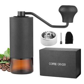 Warmthmaster 663252402529 Manual Coffee Grinder Cnc Stainless Steel 7 Star Conical Burr