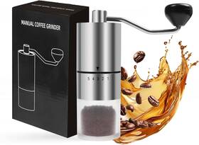Kafeijiwjt001 Wasunrm Manual Coffee Grinder With Ceramics Burr For Espresso French Press 5 Silver