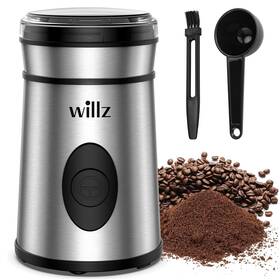 Willz 190873007869 Coffee Grinder For Beans Spices And Herbs With Easy On/off Button Cont