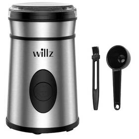 Willz 658580872120 1.7 Oz. Silver Stainless Steel Blade Electric Coffee Grinder In