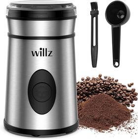 Wlcg06s1e02 Willz Electric Coffee Grinder For Beans Spices And Herbs With Easy On/off Butto