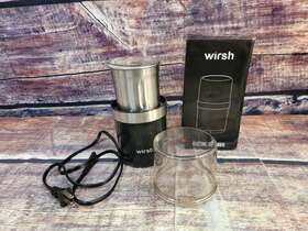 M200b Wirsh Coffee Grinder Electric Herb With 5.1oz Stainless Steel Removable Bowl