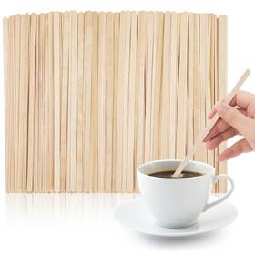 Wisyok Costirrer-178-600 500 Pcs Coffee Stirrers 7 Inch Premium 7.0 Pack Of Wood