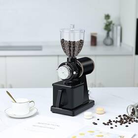 Hy-pa-0046-bk Yaemarine Electric Coffee Bean Grinder 8 Level Adjustment Thickness Mill Machine
