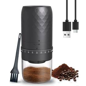 Zdfrbjg 605902277002 1 Pc Portable Electric Burr Coffee Grinder With 40 Adjustable Settings Small Ele
