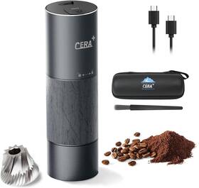 Cge01-grey-bag Zhuhai Luckyman Technology Co. Ltd. Cera Burr Coffee Bean Grinder Electric Professional Small Espresso Portable Cof