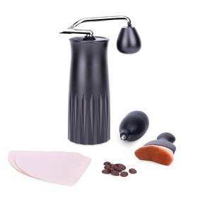 Ai001 Ziorrlin Manual Coffee Grinder Foldable Stainless Steel Hand Bean Metal Co
