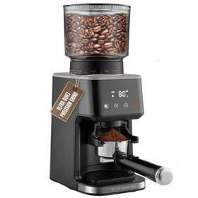 Zulay Kitchen 195702017996 Burr Coffee Grinder 12.5 Oz Black Adjustable 51 Precise Settings