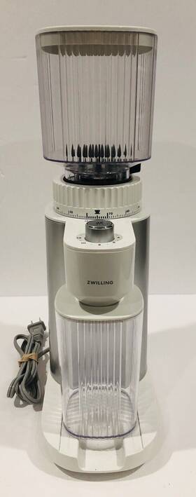 Zwilling 035886643324 Enfinigy Burr Coffee Bean Grinder Electric Silver - Preowned Great