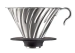 Hario V60 Silver Coffee Dripper Cone Shaped Manual Brewer Japan 1 2 4 Cups. Fixed Price $36.59.