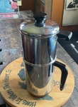 Revere Ware Copper Clad Stainless 1801 - Stove Top Drip Coffee Pot Cup Nice. Fixed Price $78.97.
