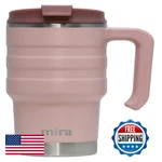 Mira 20 Oz Insulated Travel Mug Stainless Steel Coffee Cup Spill-proof Flip. Fixed Price $35.64.