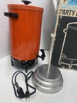Vintage Orange Penncrest 36 Cup Party Coffee Percolator Model 2159. Fixed Price $35.00.