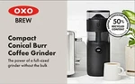 Oxo Brew Compact Conical Burr Coffee Grinder New Open Box. Fixed Price $64.95.