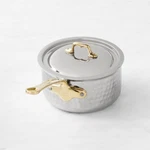 Mauviel M'elite B Hammered Stainless-steel Saucepan, 3.5-QT, Ships Free From Us. Fixed Price $318.88.