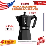 Bialetti Moka Exclusive Espresso Maker 6 Cup Stovetop Coffee Percolator. Fixed Price $140.65.