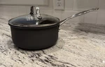 Cuisinart 619-16 Chef's Classic Non-stick Hard Anodized 1-1/2-QT. Saucepan W Lid. Fixed Price $30.00.
