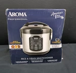 Aroma Professional Digital Rice Multicooker 4 Cup Uncooked 8. Fixed Price $34.99.