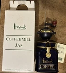 Harrods Knightsbridge Coffee Mill Grinder And Container. Fixed Price $74.99.