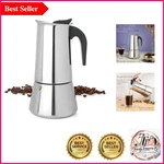 12-CUP Stainless Steel Italian Stovetop Espresso Maker For Home & Travel. Fixed Price $46.99.