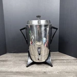 Vintage Mcm Sunbeam AP-50 Automatic Coffee Percolator 30 Cup Stainless Steel. Fixed Price $39.99.