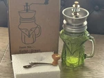 Fox Coffee Grinder Jar Mason / Lid Decor Green New. Fixed Price $29.00.