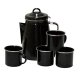Pot Coffee 8 Cup Heavy Duty Enamel Campfire Stansport 11230-20 Percolator. Fixed Price $74.99.