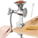 Cgoldenwall Manual Grain Mill Stainless Steel Grinder Small, Silver. Fixed Price $56.92.