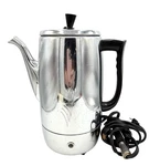 Dominion Electric Coffee Percolator Model 1604-D Ul Listed Complete Aluminum Vtg. Fixed Price $23.96.