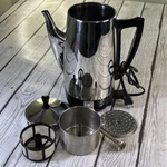Vintage Presto 12 Cup Coffee Percolator Stainless Steel Clean And Working.. Fixed Price $34.99.