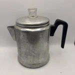 Vintage Century Aluminum Ware Stovetop Camping Percolator Coffee Pot Made Usa. Fixed Price $34.99.