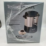 Proctor Silex Commercial 45040 Cup Aluminum Coffee Urn New Box Sealed. Fixed Price $49.99.