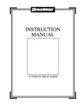 Salton NTR440C Bread Machine Owners Manual. Fixed Price $20.24.