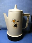 Vintage Regal Poly-perk 4-8 Cup Coffee Pot Percolator 7508 70'S Floral Graphic. Fixed Price $34.99.