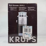 Krups Burr Grinder GVX212 Black Stainless Steel Electric Coffee New. Fixed Price $71.25.