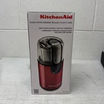 Kitchenaid BCG111ER Blade Coffee Grinder - Empire Red, 4 Oz Open Box. Fixed Price $31.50.