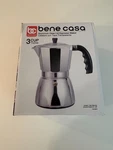 Bene Casa 3 Cup Espresso Maker ... New! Free Shipping!!!. Fixed Price $18.00.