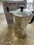 Bene Casa Espresso Maker Works With Most Heat Sources Up To 9 Shots Household. Fixed Price $25.00.
