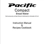 Pacific Bread Machine Manual PB001, PB002, PBM3. Fixed Price $21.99.