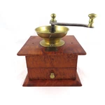 Antique Coffee Grinder Mill Tiger Maple Box Brass Steel. Fixed Price $1400.00.
