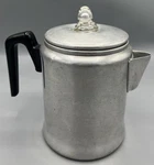 Vintage Century Aluminum Ware Stove Top Camping Coffee Pot Percolator 7 Cup. Fixed Price $24.00.
