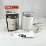 Vintage Krups Touch-top 208O-70 Coffee Mill Grinder Original Box & Manual. Fixed Price $18.97.